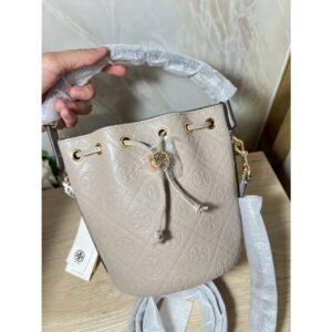TORY BURCH mini T Monogram leather bucket bag กระเป๋าบัคเกต ไซต์ miniมือ1 เลยจ้าแท้