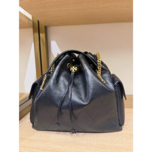 Tory Burch Large Charlie Quilted Drawstring Shoulder Bag