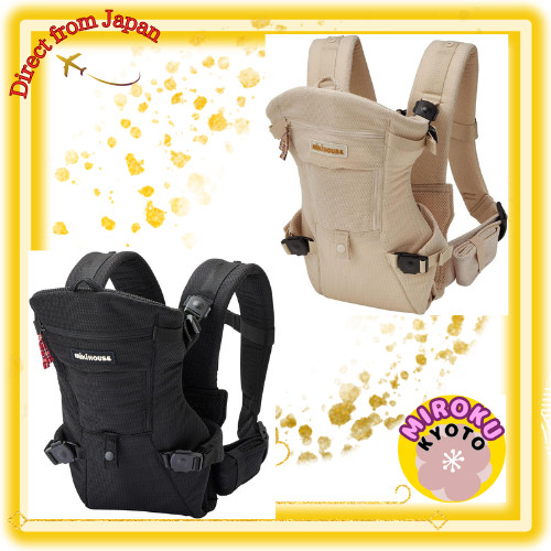 MiKiHOUSE เป้อุ้มเด็กแบบ 2 ทาง สำหรับอุ้มหันหน้าและอุ้มหลัง สำหรับเด็กแรกเกิดถึงทารก ผลิตในประเทศญี่ปุ่น จัดส่งจากญี่ปุ่น